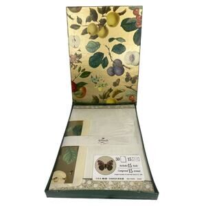 Vintage Hallmark Stationary New Set Sealed 1990s Fruit Theme